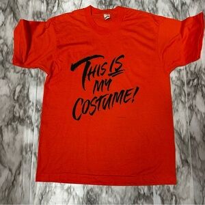 Screen Stars Orange Graphic Tee - Short Sleeve 1989 Single Stitch Halloween